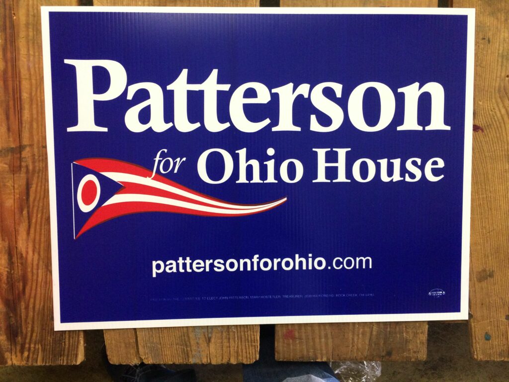 election campaign yard sign